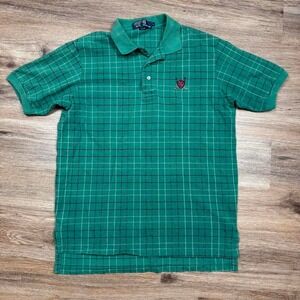 green polo ralph lauren vintage 90s made in usa polo shirt